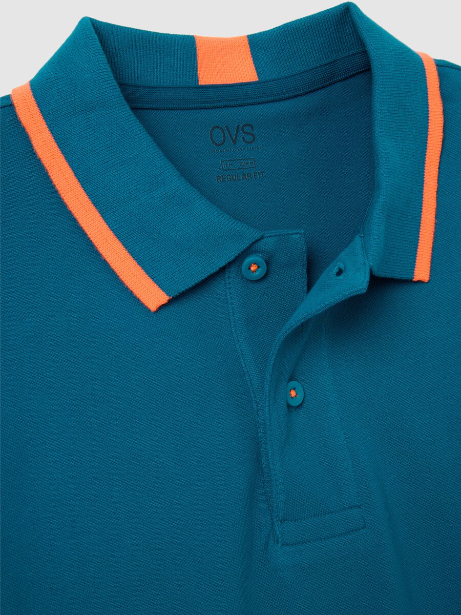 Men's Stretch Cotton Multicolour Polo Regular Fit_1