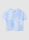 Girls' pure cotton sky blue t-shirt, regular fit_4