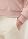 Pink cotton-blend sweatshirt in regular fit with round neck_3