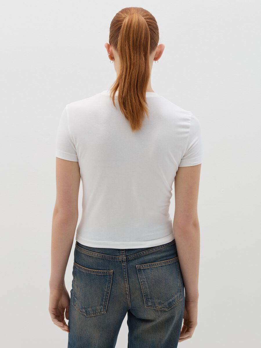 Printed cotton stretch T-shirt_3