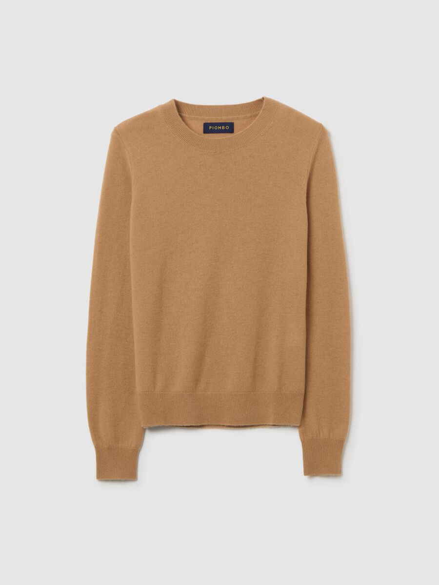 Beige pure wool sweater regular fit_4