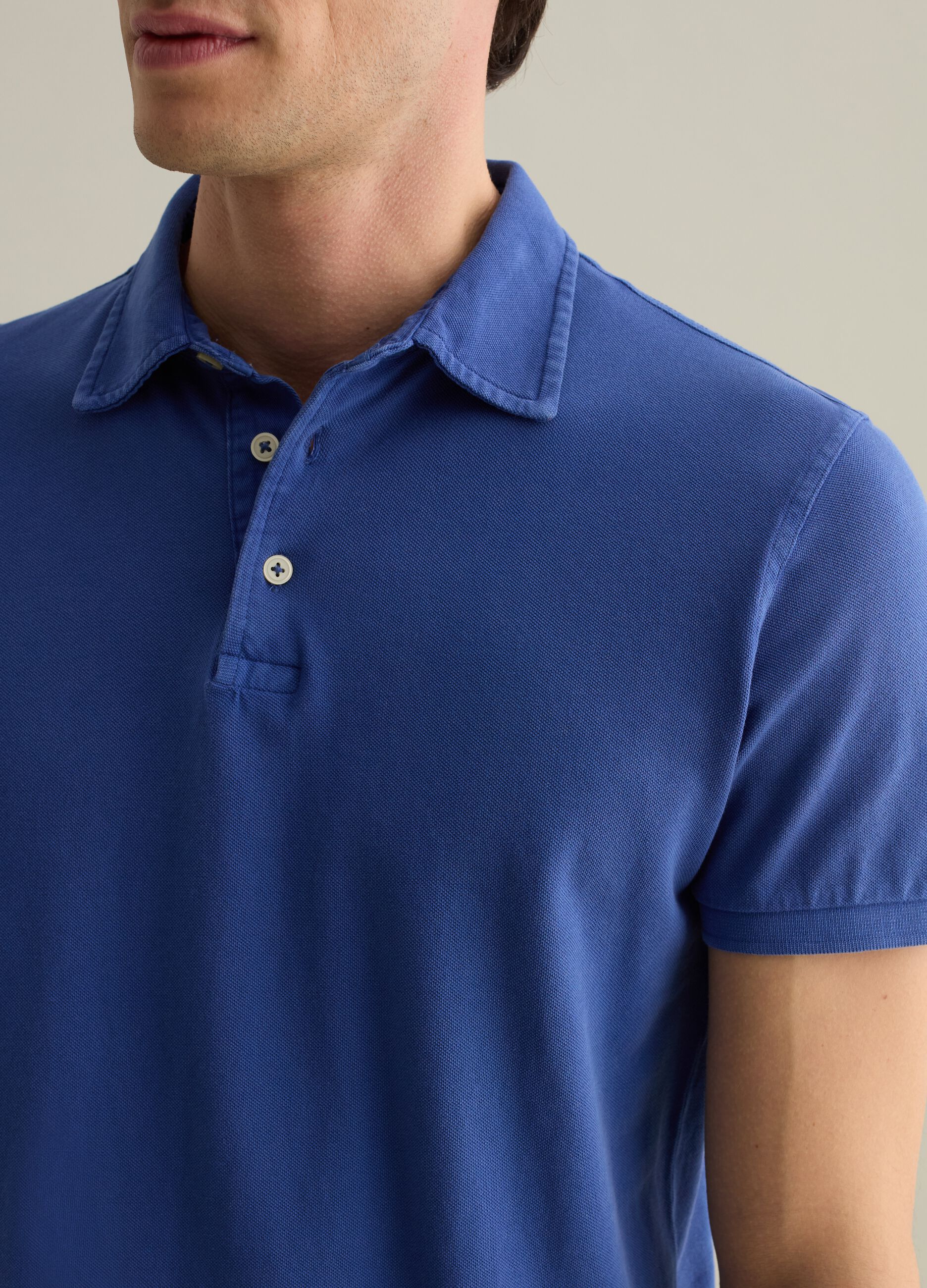Cotton pique polo shirt