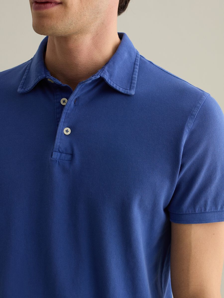 Cotton pique polo shirt_3