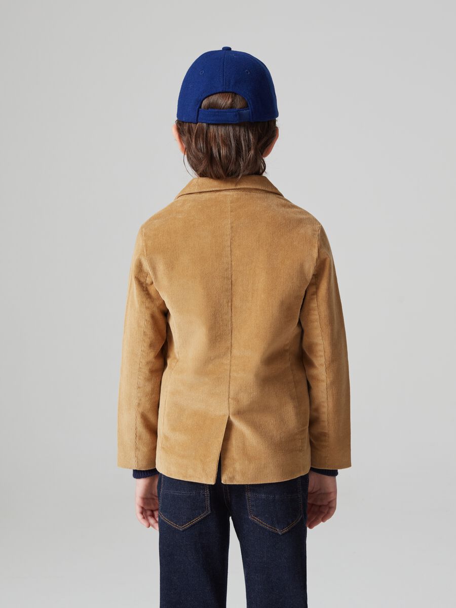Giacca monopetto in corduroy_2