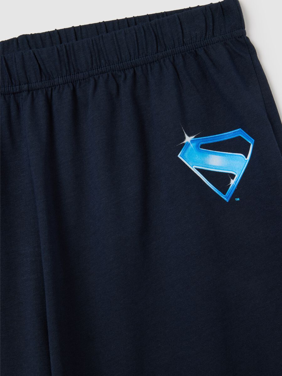 Men's blue pure cotton pyjama with Superman graphic_5