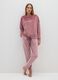 Pink striped pyjama trousers with adjustable drawstring_0