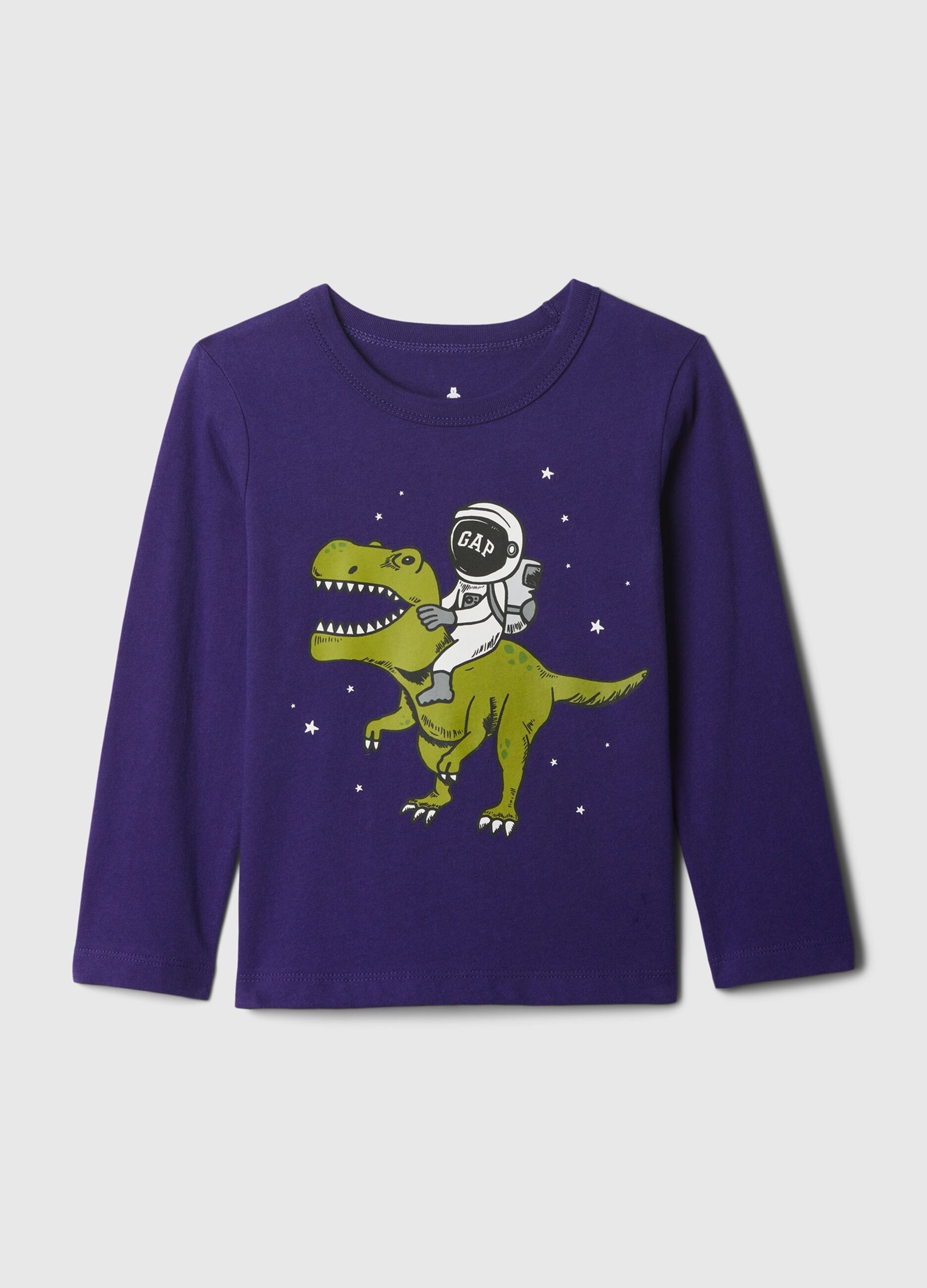 Long-sleeved T-shirt in cotton with print