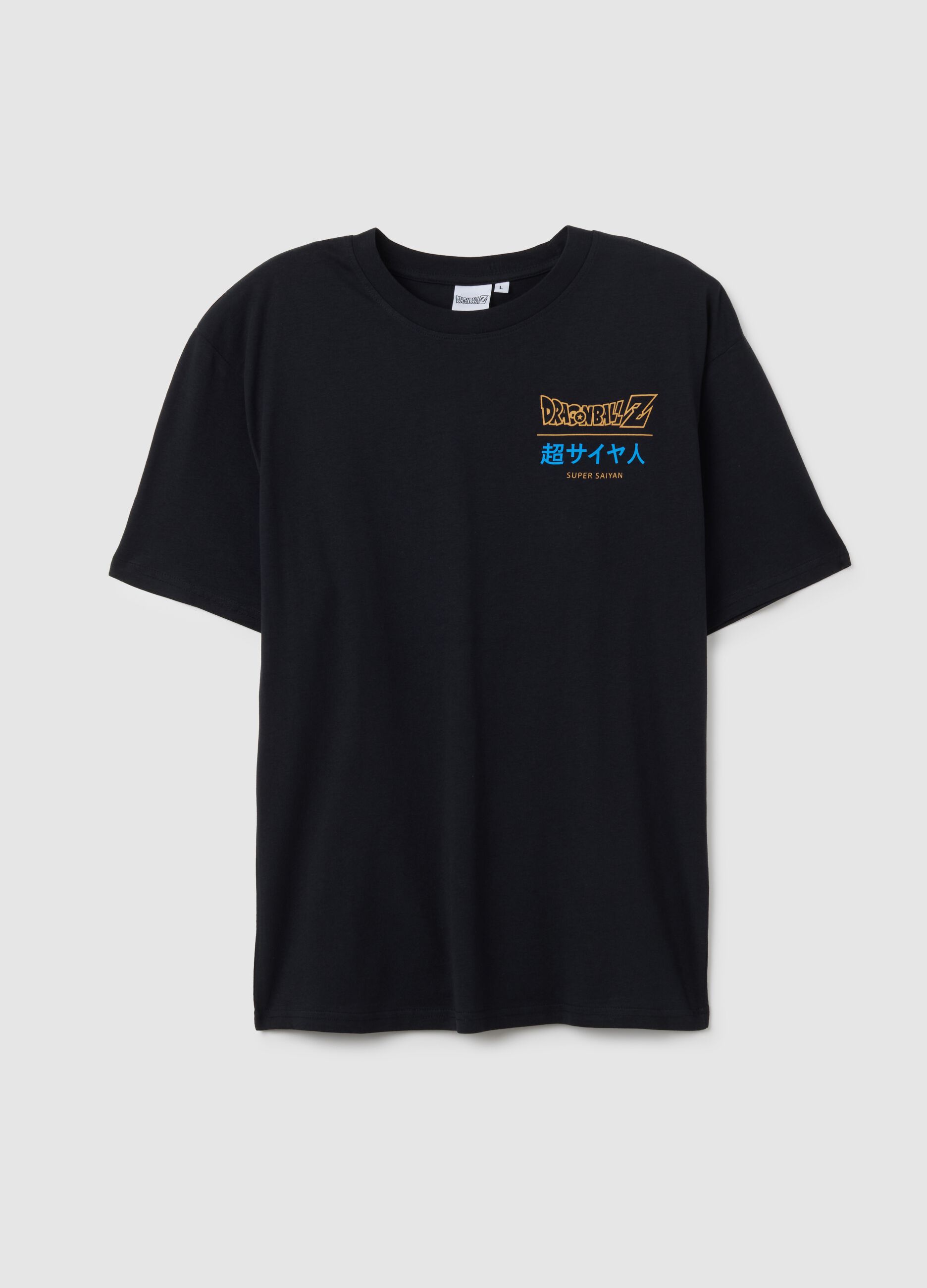 Black pure cotton regular fit t-shirt