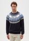 Save the Children Christmas Jumper with Blue Jacquard Pattern_0