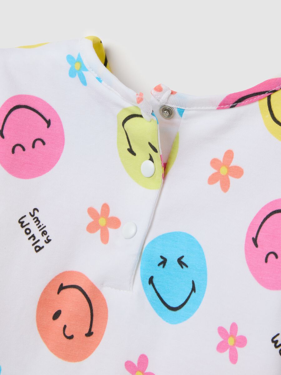 Smiley jogging set for baby girl with multicolour print_2