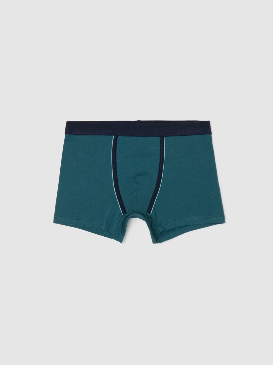 Boxer midi in cotone stretch _0
