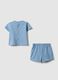 Sky blue regular fit pure cotton set for kids_1