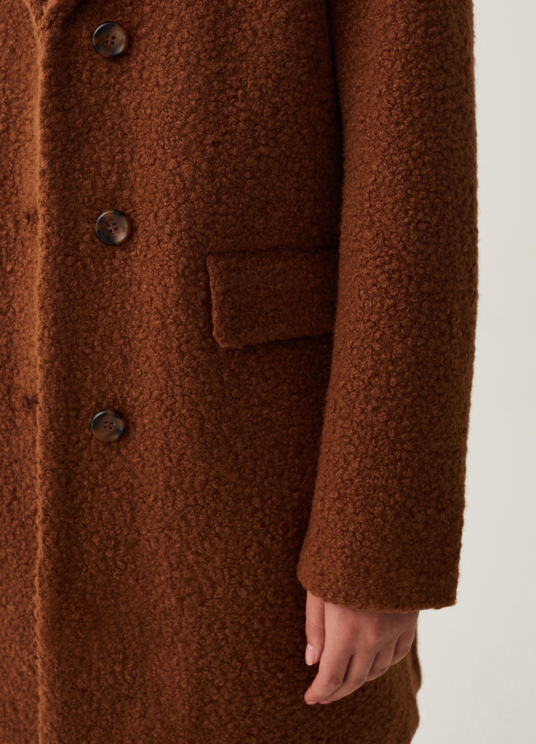 Cappotto lungo effetto boucle_3