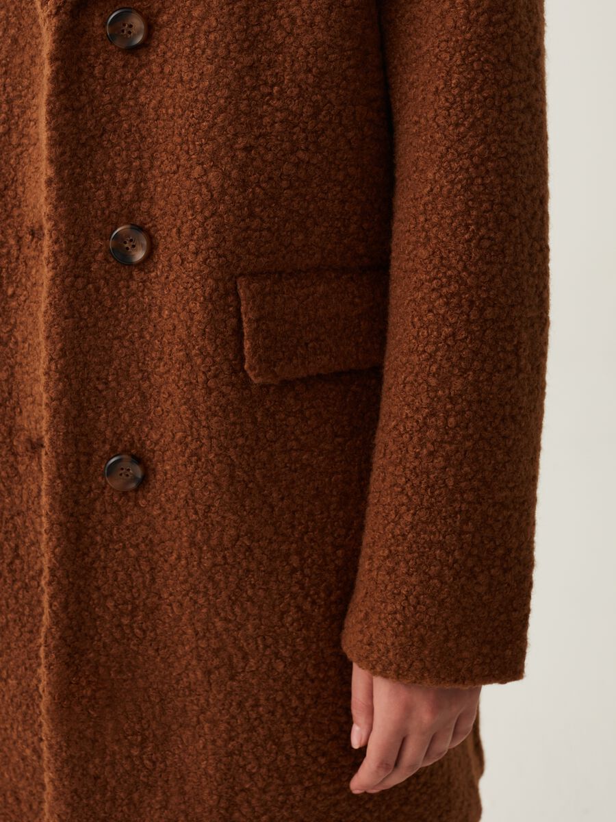 Cappotto lungo effetto boucle_3