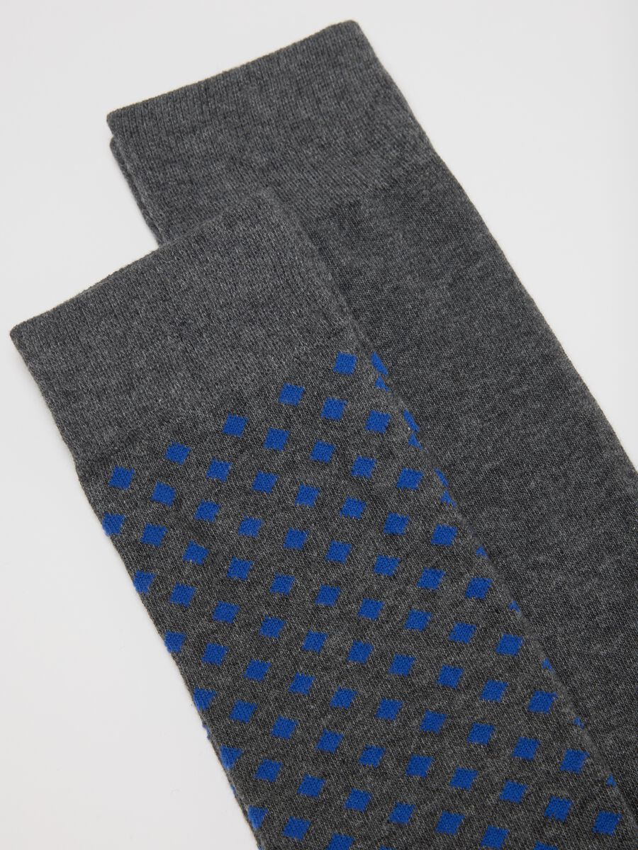 Multicoloured Cotton-Blend Long Socks Tripack_2