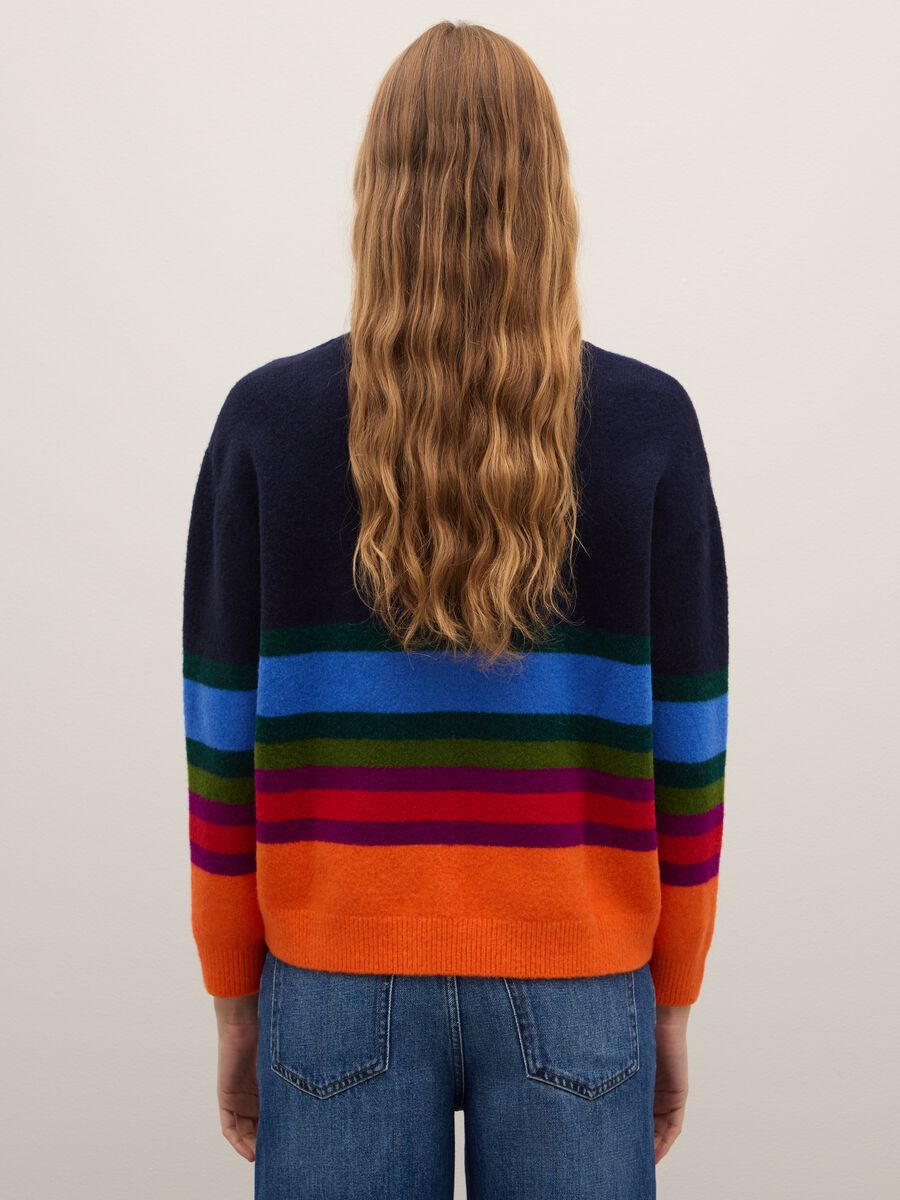 Regular fit multicolour striped jumper_3