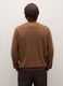 Brown crew neck pullover in pure lambswool regular fit_2