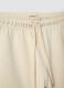 Pantaloni corti in puro cotone beige regular fit per bambino_2