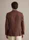 Brown Pure Linen Regular Fit Blazer_3
