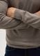 Beige mixed regular fit sweater_2