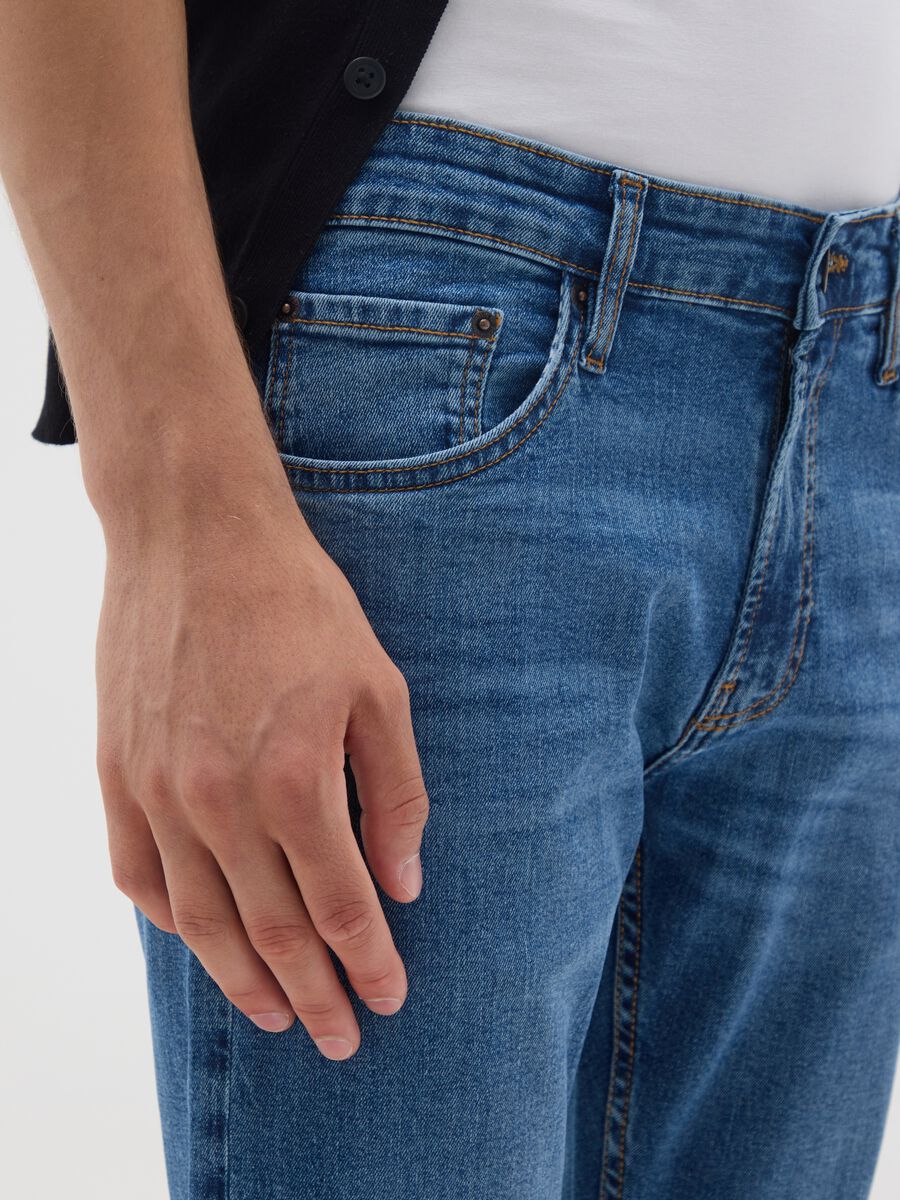 Skinny Fit Stretch Denim Jeans_3