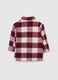Girls' multicolour check regular fit wool blend coat_1