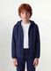 Blue boys&rsquo; rain jacket with hood and zip_0