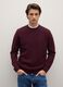 Red Regular Fit Pure Wool Sweater_2