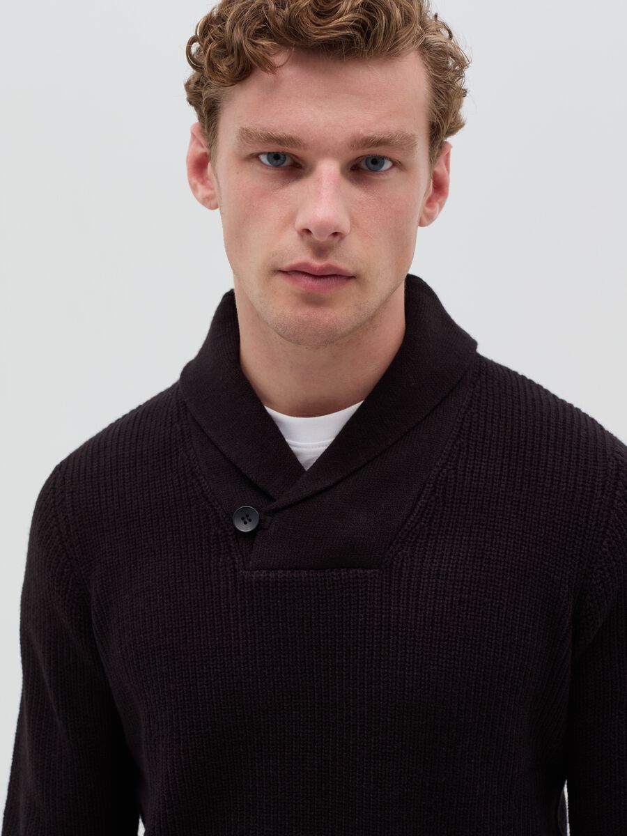 Pullover with shawl neck_1