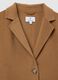 Brown long coat in wool and cashmere blend regular fit_2