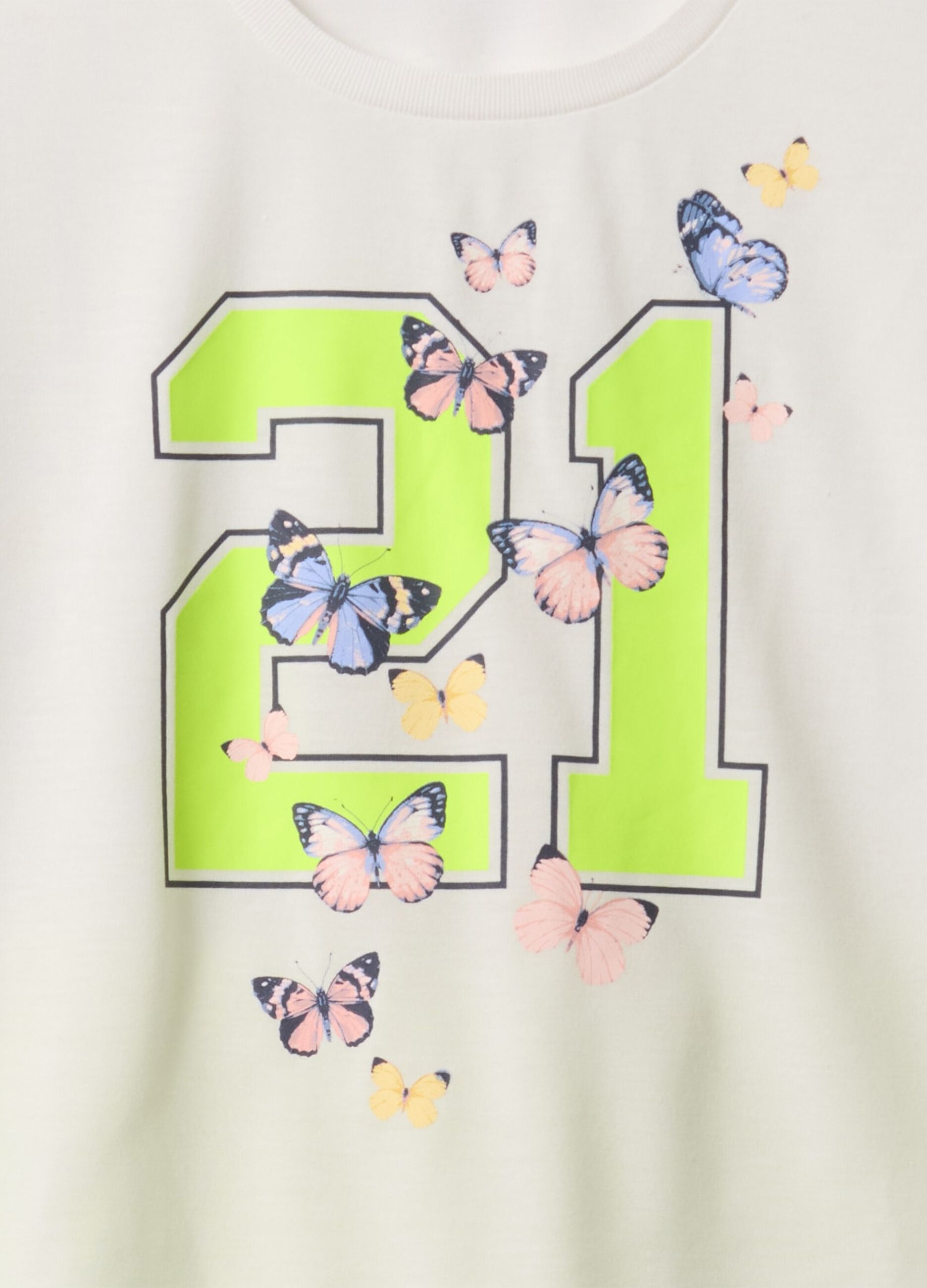 White short pyjama with number and butterfly print GAP Kids