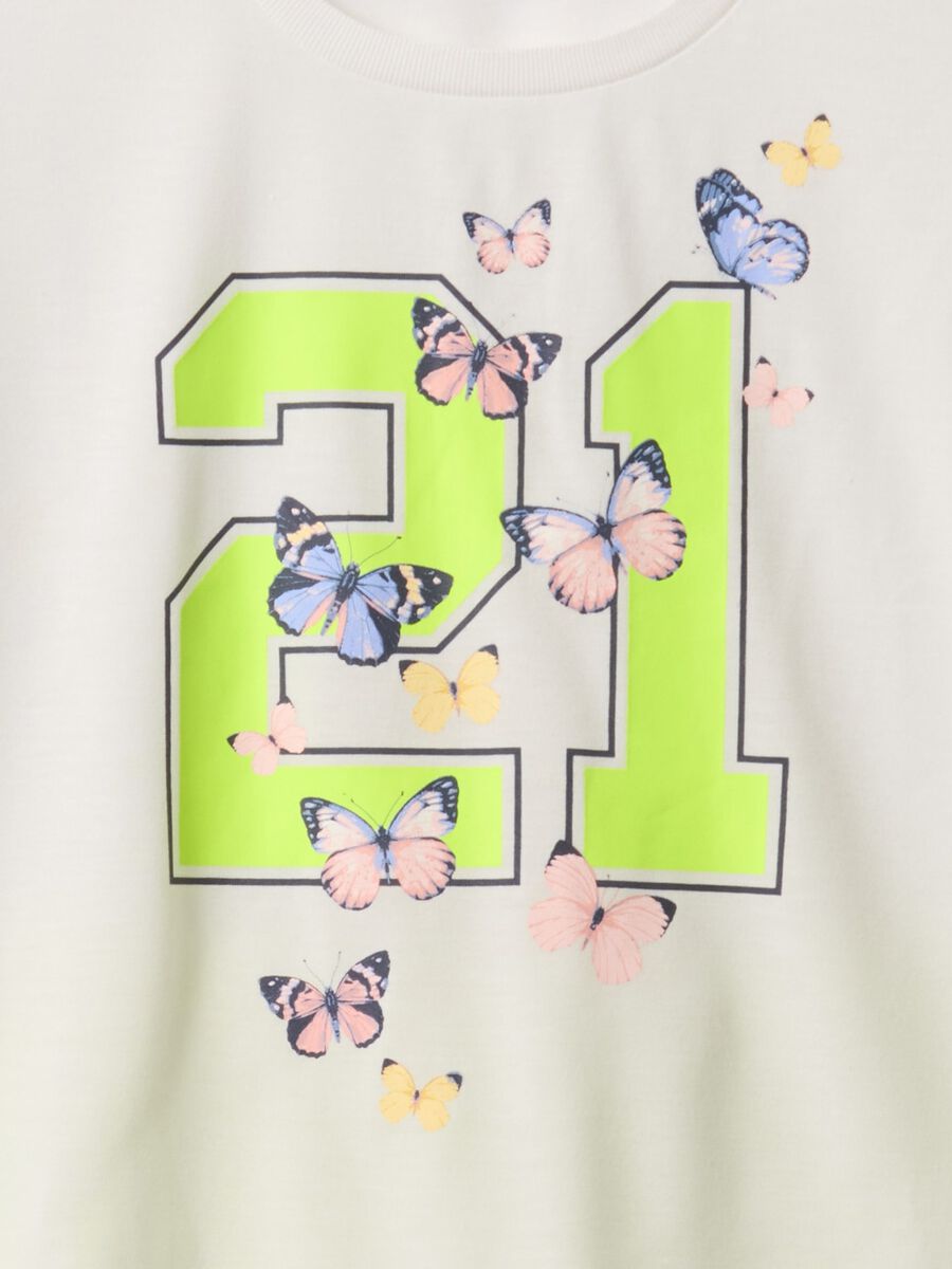 White short pyjama with number and butterfly print GAP Kids_2