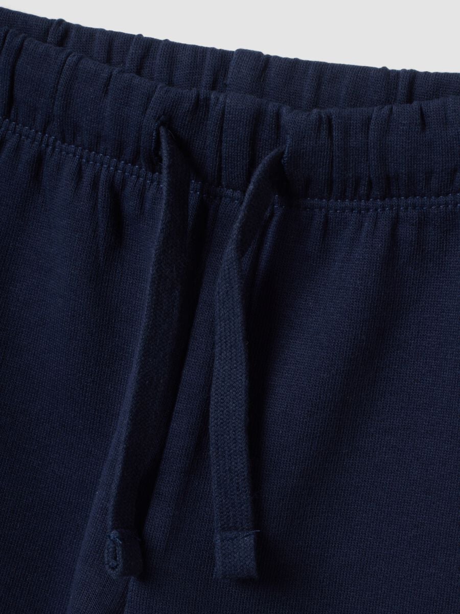 Bipack pantaloni jogger blu in puro cotone_2