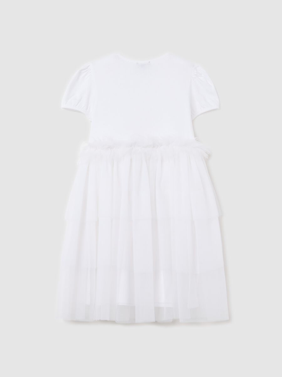 White dress with tulle skirt_1