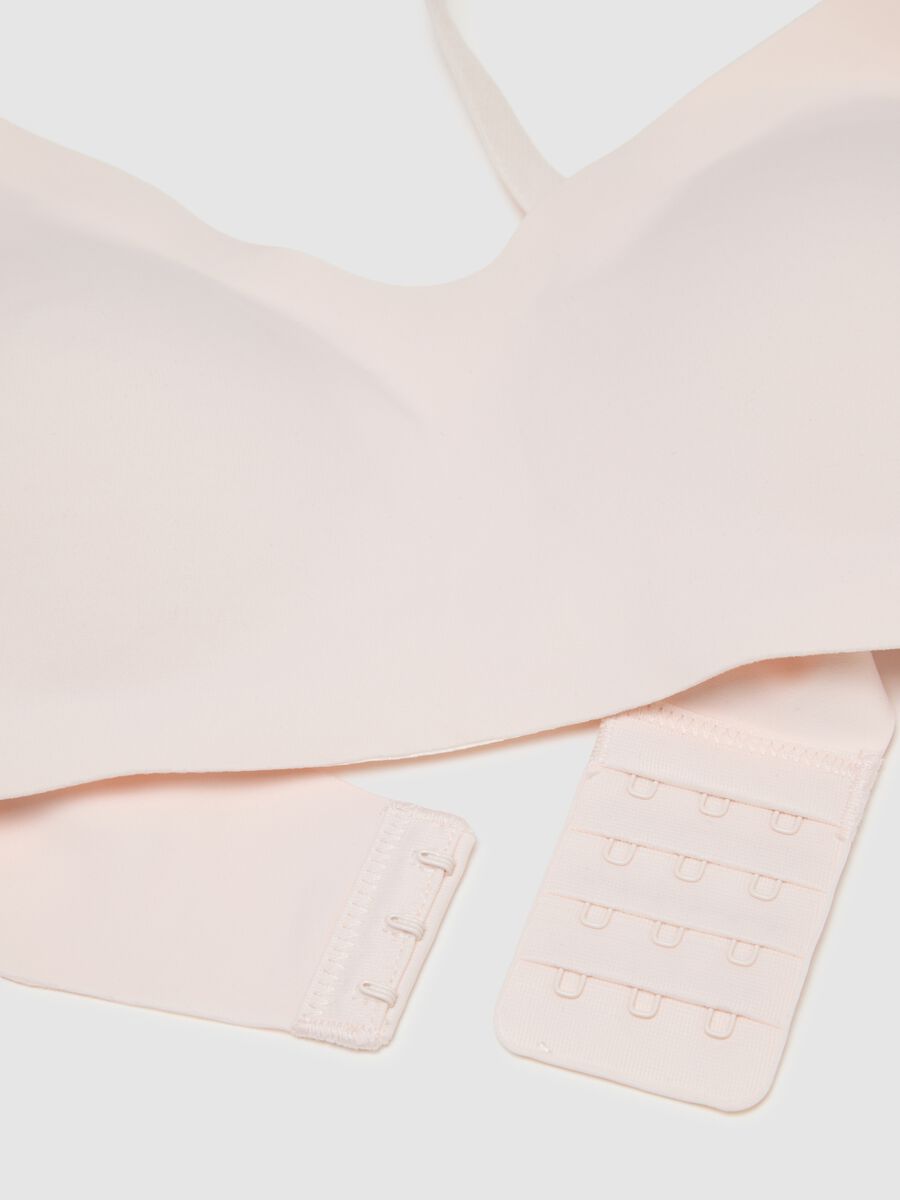 Pink Stretch Fabric Bra_5