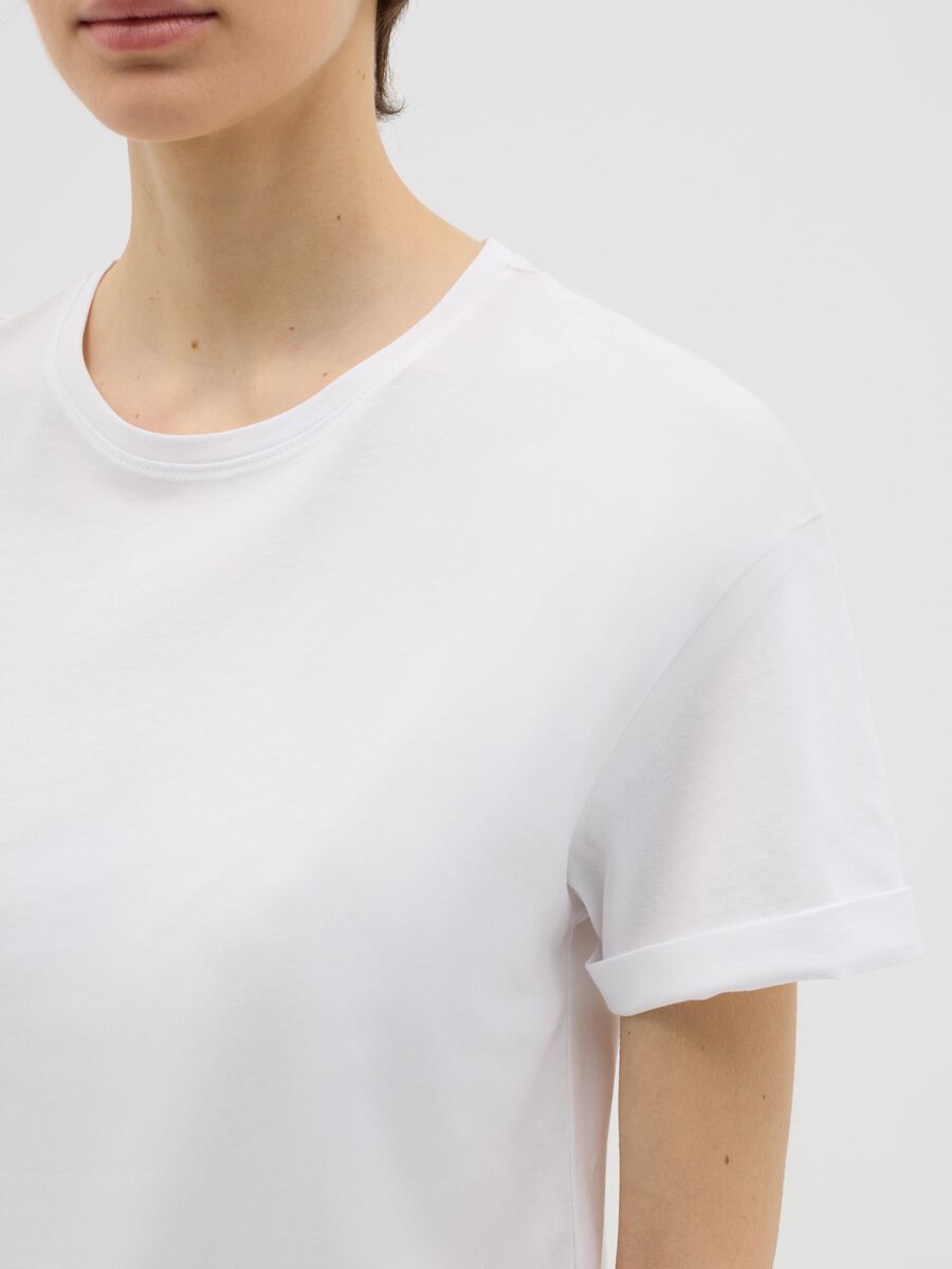 White boxy-fit T-shirt in cotton_2