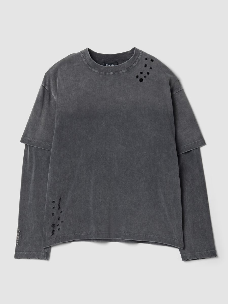 Double Longsleeve Sunfaded Grey_0