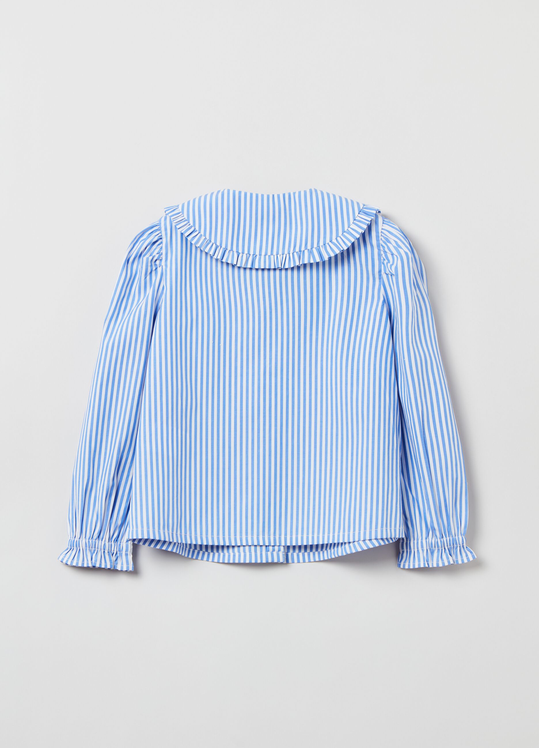 Camicia in cotone con fantasia a righe_1