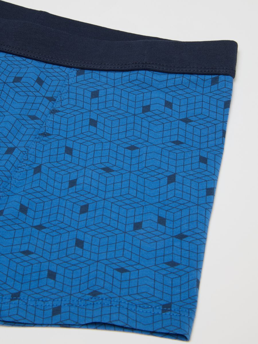 Boys' Multicolour Stretch Cotton Boxer Shorts_3