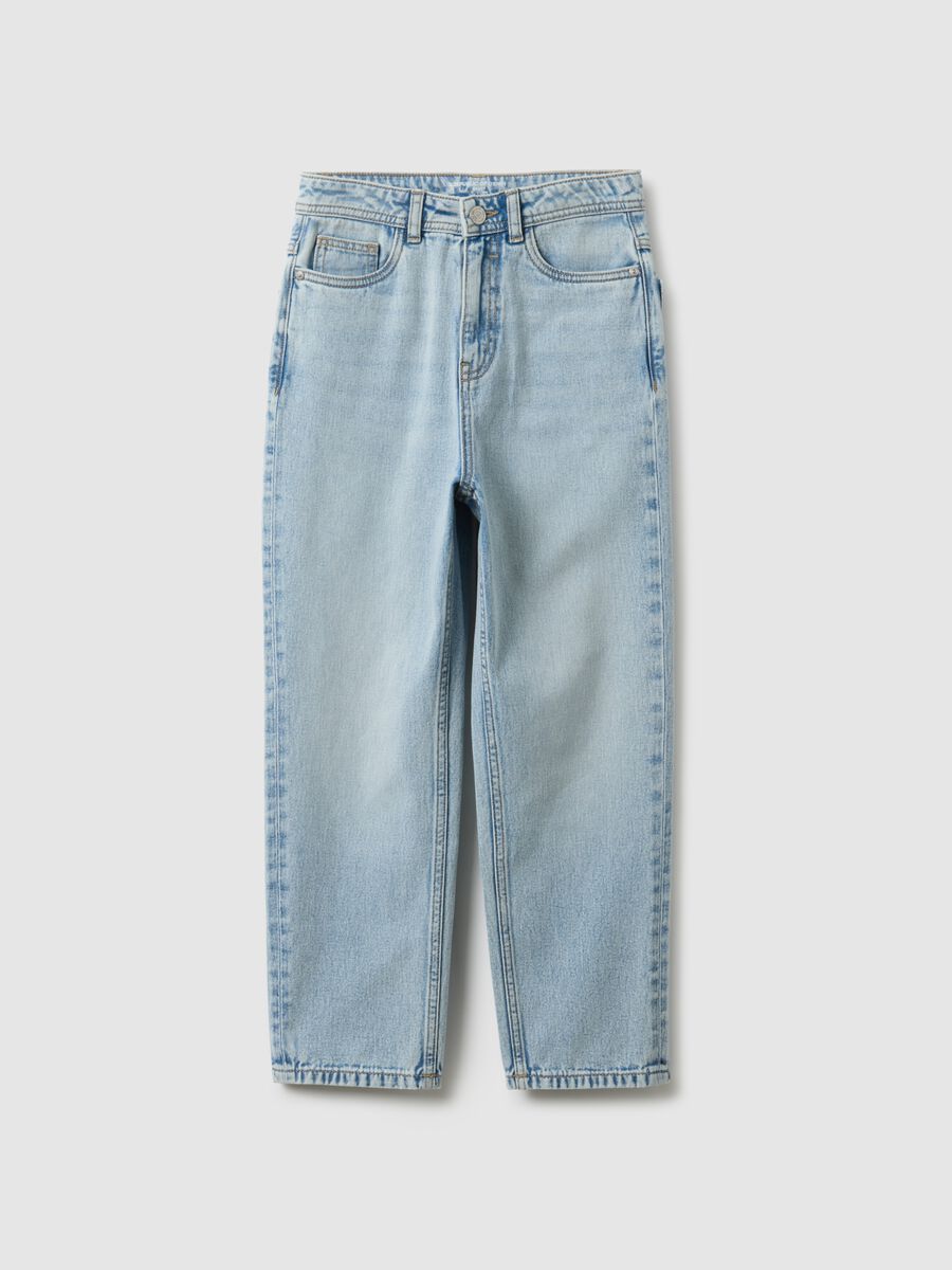 Boy's pure cotton blue baggy fit jeans_3