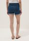 Light blue regular-fit stretch cotton denim shorts_2