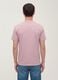 Purple mercerised pure cotton crew-neck T-shirt, regular fit_3