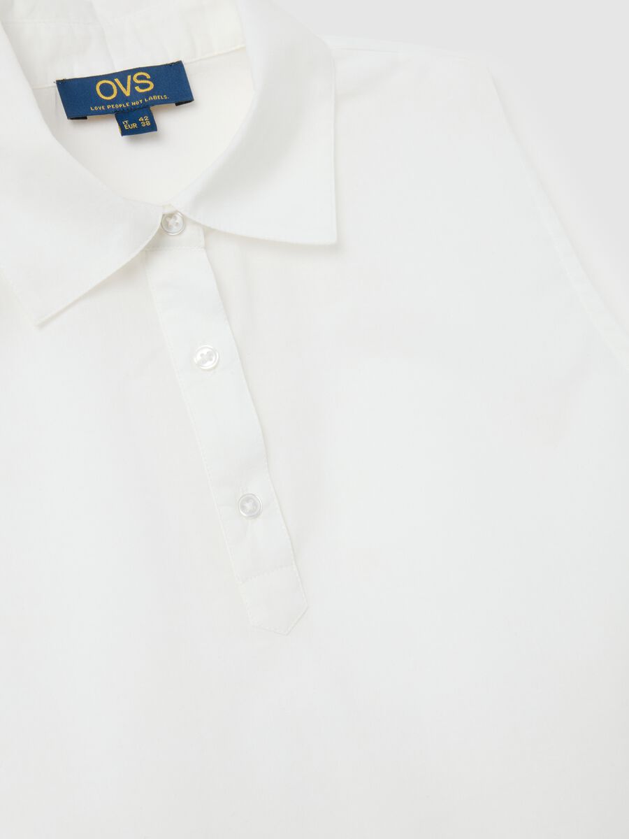 Women's Sleeveless White Cotton Shirt Regular Fit_5