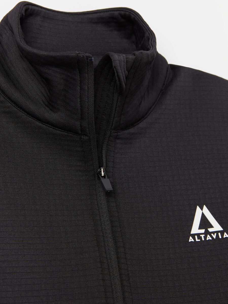 Altavia by Deborah Compagnoni half-zip waffle-weave fleece_5