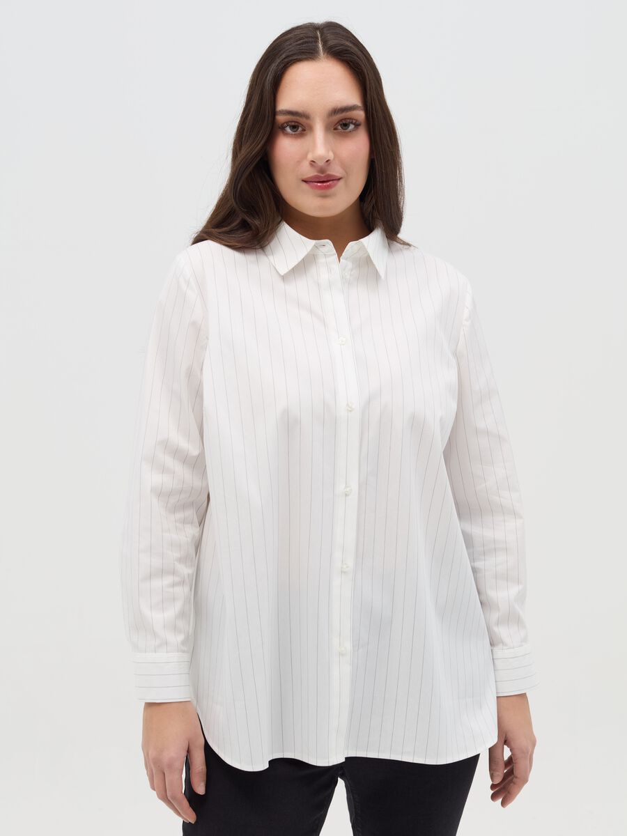 Curvy pinstripe shirt_0