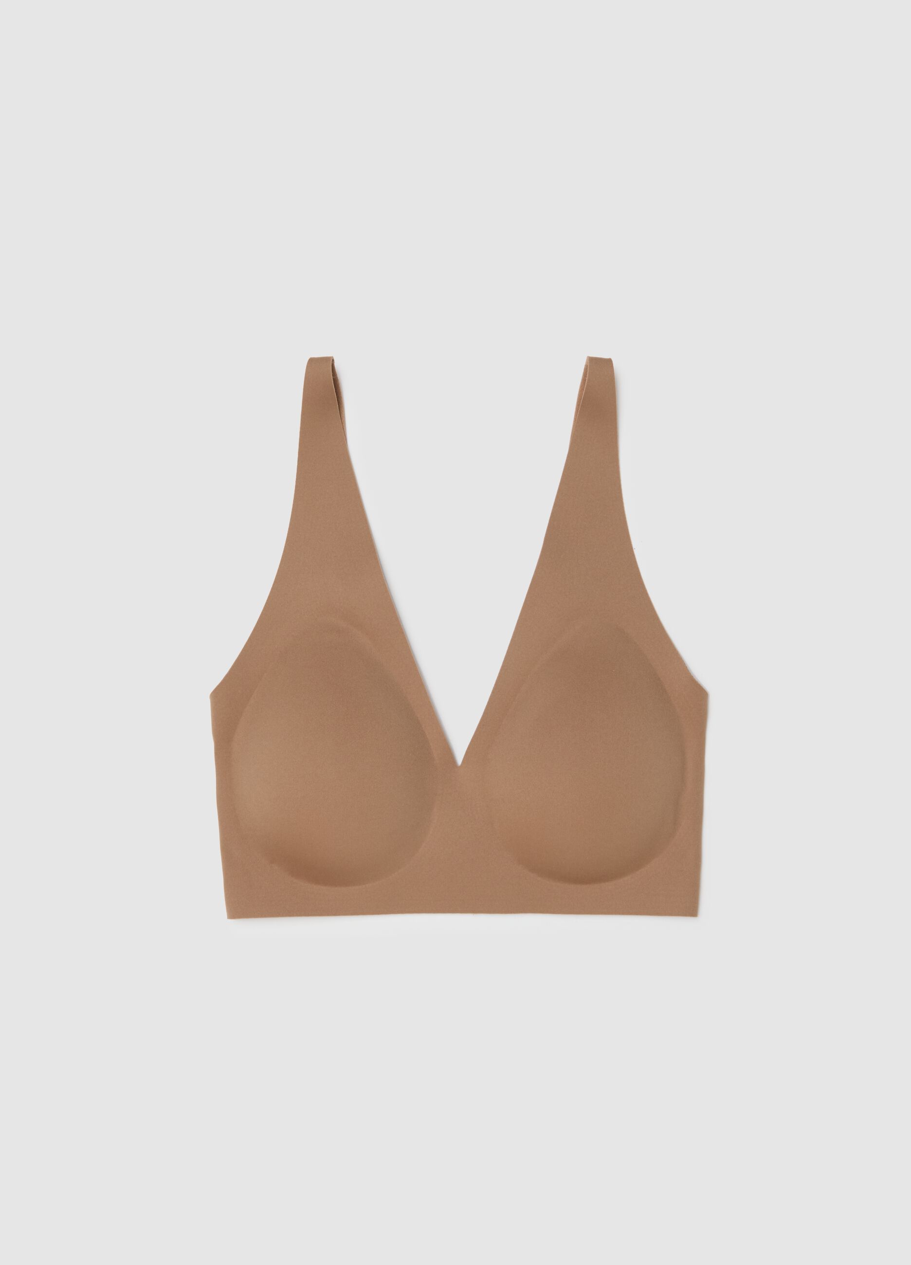 Beige Bra with Removable Padding