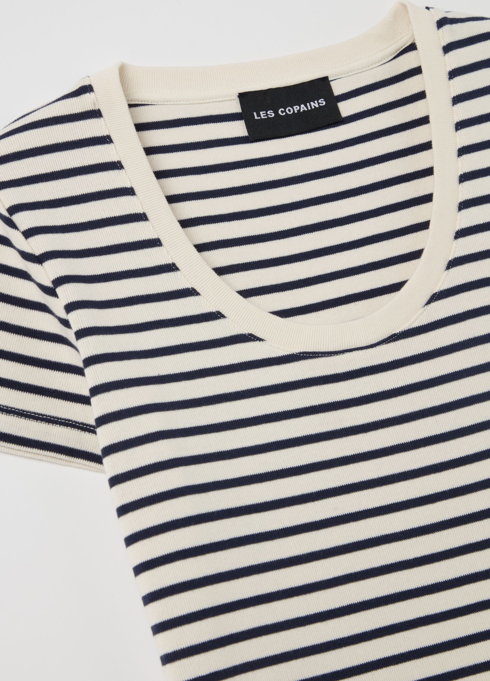 Striped cotton T-shirt