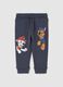 Cotton joggers with Paw Patrol print_0