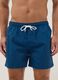 Blue regular-fit swim shorts with drawstring_1