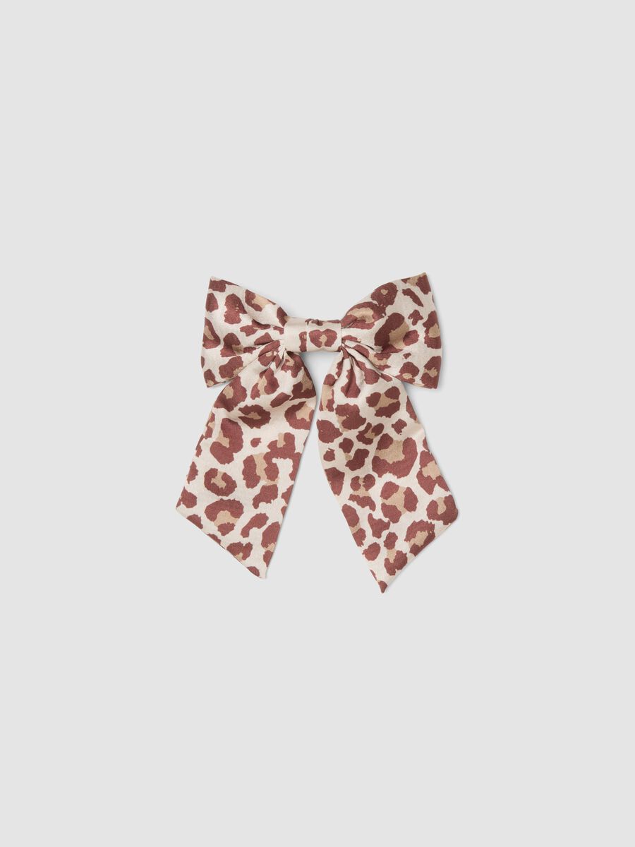 Fermaglio multicolor con stampa animalier_0